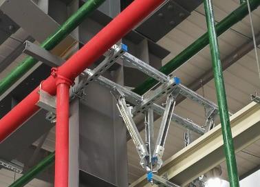 芦淞该抗震支架的整体式支吊架结构协调性好